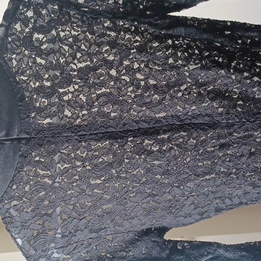 Women’s Black Lace Dress - Picture 5 of 6